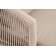 "Верона" кресло плетеное из роупа, каркас алюминий белый муар, роуп бежевый круглый, ткань бежевая 15052