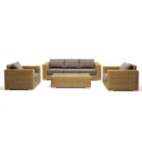  Боно  лаунж-зона из искусственного ротанга, цвет соломенный