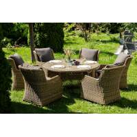 "Эспрессо–150 N" обеденная группа плетеная, цвет соломенный "Эспрессо–150 N" обеденная группа плетеная, цвет соломенный