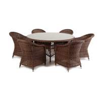  Эспрессо–150 R  обеденная группа плетеная, цвет коричневый