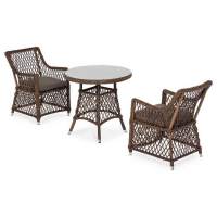  Эспрессо–80 L  обеденная группа плетеная, цвет коричневый