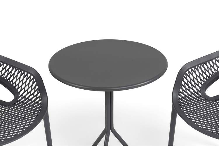 "Беллини" обеденная группа на 2 персоны, цвет темно-серый-2