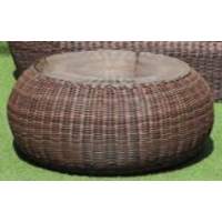"Барселона" журнальный столик из искусственного ротанга, цвет коричневый