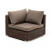 "Лунго" модуль диванный угловой с подушками, цвет коричневый (гиацинт)