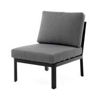 "Париж" модуль диванный алюминиевый центральный, цвет серый