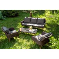 "Прованс" лаунж-зона плетеная из искусственного ротанга, цвет коричневый