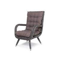  Толедо  кресло плетеное с подушками, цвет графит