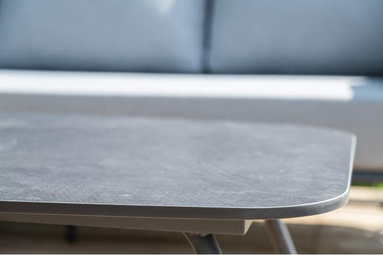 "Багамы" лаунж-зона 5-местная плетеная из роупа (веревки), каркас алюминиевый темно-серый, роуп серый-20