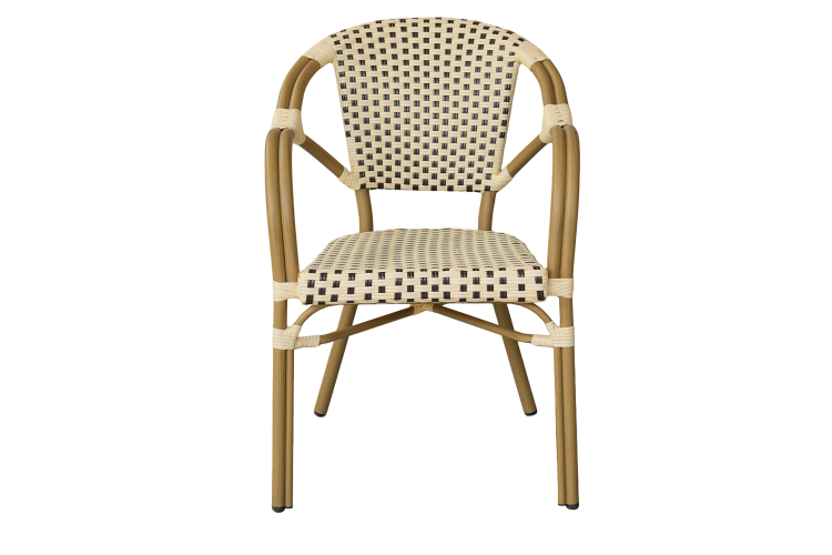 "Кабри" плетеный стул из искусственного ротанга, цвет бежево-коричневый-1