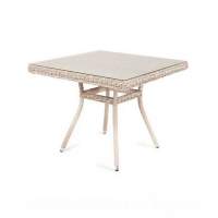  Айриш  стол плетеный из искусственного ротанга, цвет бежевый