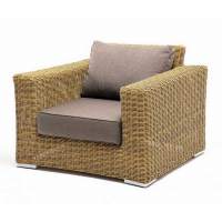 "Боно" кресло из искусственного ротанга, цвет соломенный