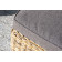 "Лунго" плетенная оттоманка с подушкой, цвет соломенный (гиацинт)