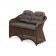 "Равенна" диван двухместный плетенный из ротанга, цвет коричневый