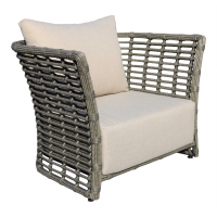 "Валенсия" кресло из искусственного ротанга, цвет серый