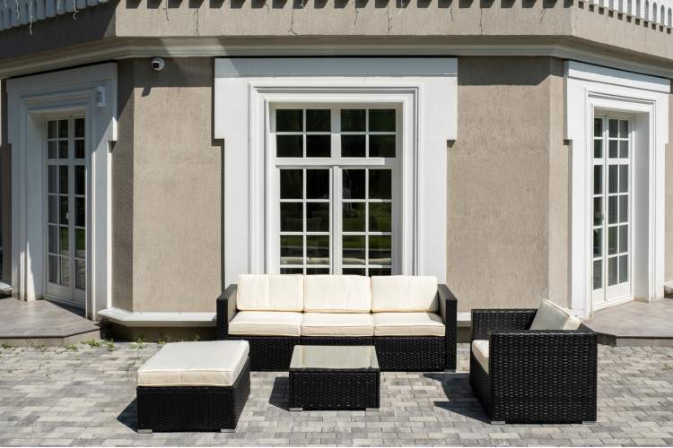 "Даллас" лаунж-зона из искусственного ротанга на 5 персон, цвет черный-2