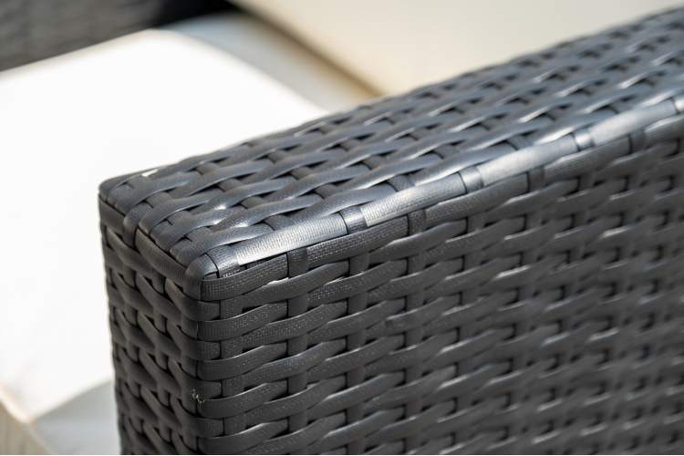 "Даллас" лаунж-зона из искусственного ротанга на 5 персон, цвет черный-7