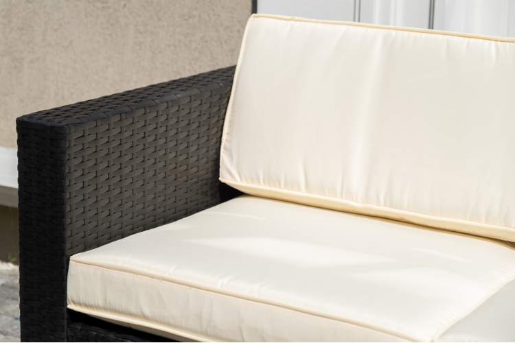 "Даллас" лаунж-зона из искусственного ротанга на 5 персон, цвет черный-8