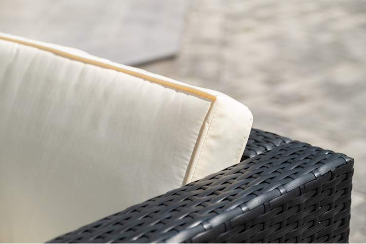 "Даллас" лаунж-зона из искусственного ротанга на 5 персон, цвет черный-10