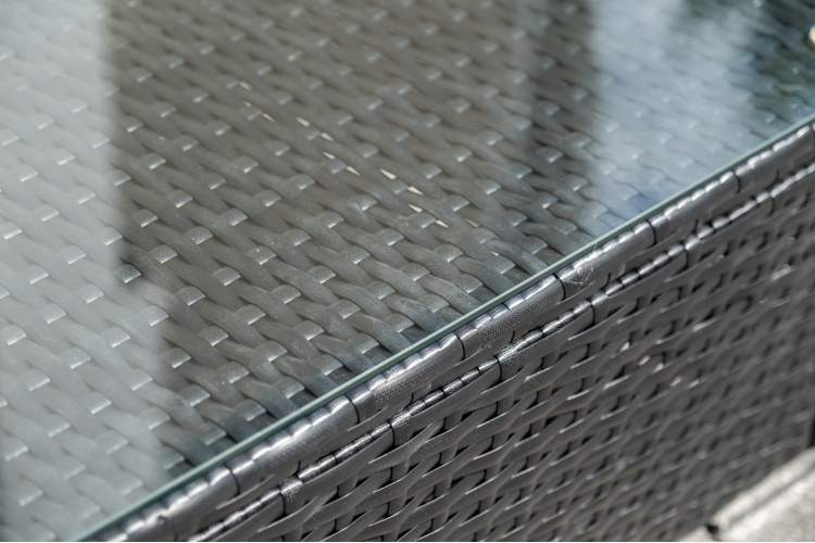 "Даллас" лаунж-зона из искусственного ротанга на 5 персон, цвет черный-12