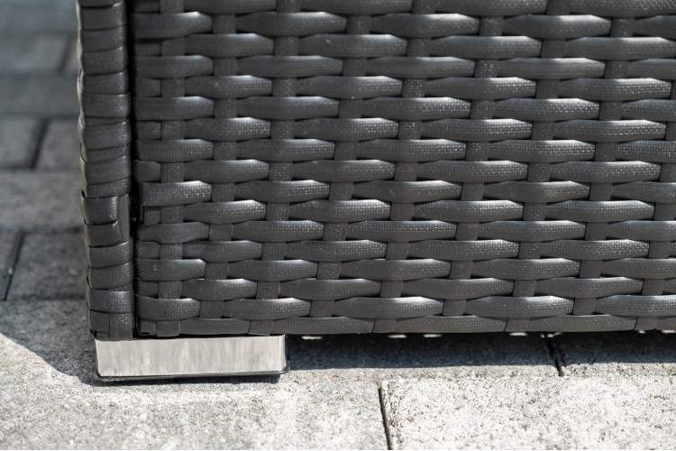 "Даллас" лаунж-зона из искусственного ротанга на 5 персон, цвет черный-14