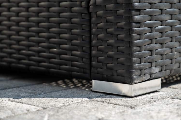 "Даллас" лаунж-зона из искусственного ротанга на 5 персон, цвет черный-15