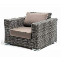 "Боно" кресло из искусственного ротанга, цвет графит