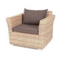  Капучино  кресло из искусственного ротанга, цвет соломенный
