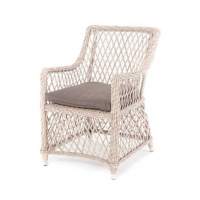  Латте  плетеное кресло из искусственного ротанга, цвет бежевый