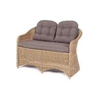  Равенна  диван двухместный плетенный из ротанга, цвет соломенный