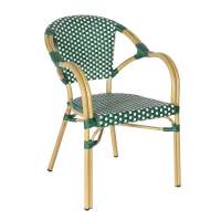 "Кабри" плетеный стул из искусственного ротанга, цвет зеленый