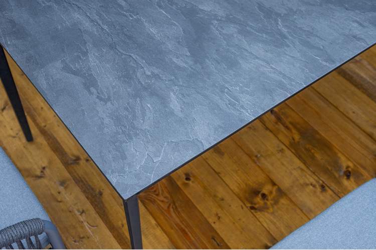 "Романо" обеденная группа на 6 персон, каркас темно-серый, роуп темно-серый-10