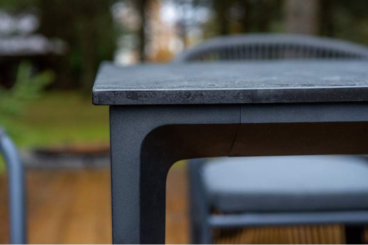 "Романо" обеденная группа на 6 персон, каркас темно-серый, роуп темно-серый-11