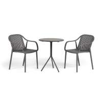 "Мохито" обеденная группа на 2 персоны, цвет темно-серый