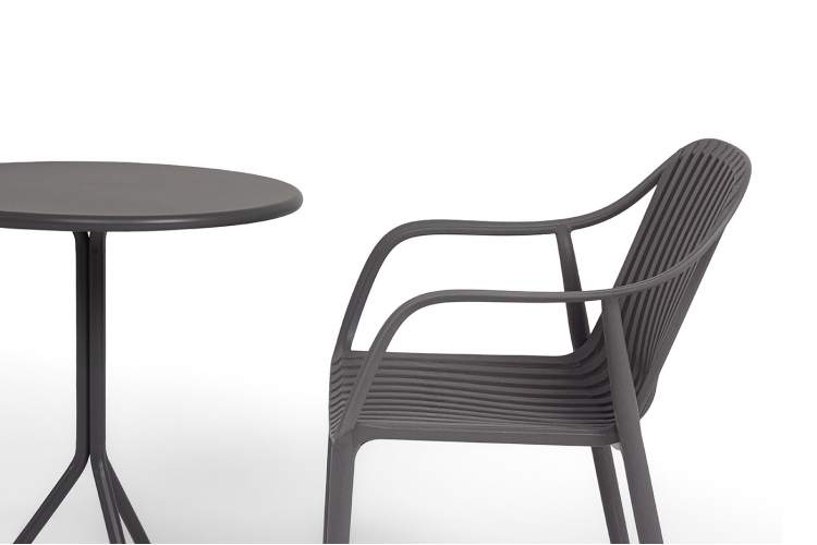 "Мохито" обеденная группа на 2 персоны, цвет темно-серый-3