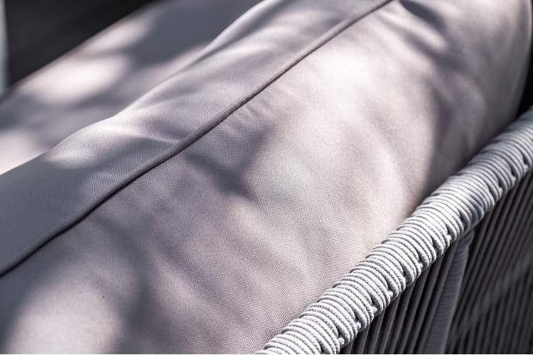 "Канны" модульная угловая лаунж-зона из роупа (веревки), цвет светло-серый-7