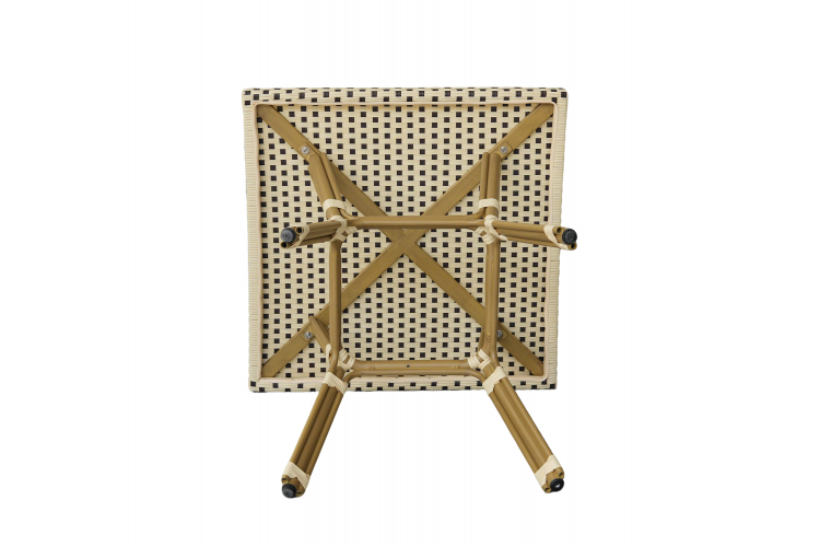 "Кабри" плетеный стол из искусственного ротанга, цвет бежево-коричневый-1