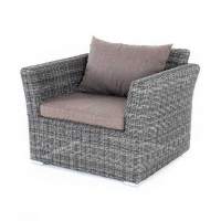  Капучино  кресло из искусственного ротанга, цвет графит