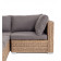 "Лунго" трансформирующийся диван из искусственного ротанга (гиацинт), цвет соломенный