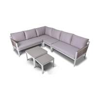 "Париж" угловой модульный диван, каркас из алюминия