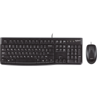Набор клавиатура+мышь Logitech Desktop MK120 Black ( USB, keyboard: waterproof,  mouse: optical, 1000dpi, 3btn+Scroll) Retail [920-002561]