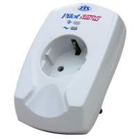 Сетевой фильтр Pilot Single, 1 розетка, Zero Start биметаллический предохранитель, микропроцессор (16А)/ Surge protector ZIS Pilot Single, 1 outlet, 16A, microprocessor, white