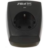 Сетевой фильтр Pilot BIT, 1 розетка, черный (16А)/ Surge Protector ZIS Pilot BIT, 1 outlet, black (16A)