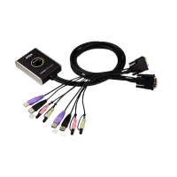 PETITE 2 PORT DVI CABLE KVMP SWITCH.