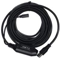 Кабель-адаптер USB3.0-repeater, удлинительный активный Am-Af 5м VCOM CU827