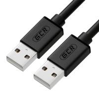 Кабель Greenconnect 1.5m USB 2.0, AM/AM, черный, 28/28 AWG, экран, армированный, морозостойкий, GCR-UM2M-BB2S-1.5m [GCR-UM2M-BB2S-1.5m]