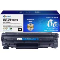 Тонер-картридж G&G GG-CF283X UNIVERSAL черный, 2200 стр., для HP M125/125FM/125A/M127/Canon MF229dw/MF226dn/MF216n/HP M127FW/FN/M201/M225MFP/MFP M225DN/M225DW/M201DW/Canon Image Class MF224dw/MF222dw/MF217w/MF211/MF212w/MF227dw