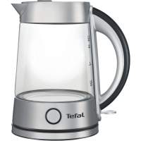 Чайник электрический Tefal KI760D30 1.7л. 2400Вт серебристый корпус: стекло/пластик (8010000023)