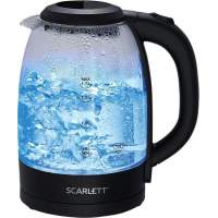 Чайник электрический Scarlett SC-EK27G11 1.7л. 2200Вт черный корпус: стекло/пластик