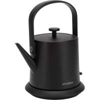 Чайник электрический Hyundai HYK-S2042 0.6л. 1000Вт черный корпус: металл
