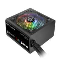 Блок питания Thermaltake ATX 500W Smart RGB 500 80+ 24pin APFC 120mm fan color LED 6xSATA RTL [PS-SPR- 0500NHSAWE-1]